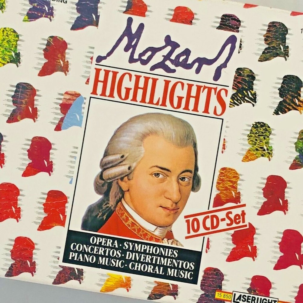 NIB Mozart Highlights 10 CD Box Set Sealed Symphonies Violin Piano Marches Opera